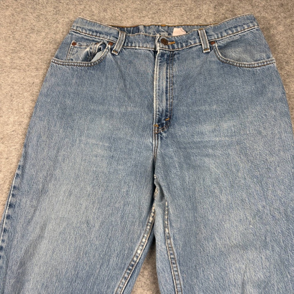 Vintage 80s Levis 551 Jeans Womens 14 MED Light Wash Relaxed Tapered Made in USA - Picture 5 of 15